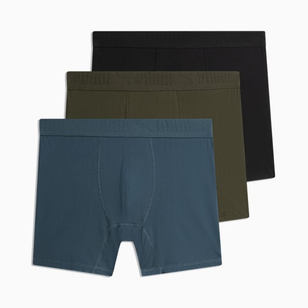 3PK Mens Ultra Soft Boxer Men, BLUE / GREEN, extralarge
