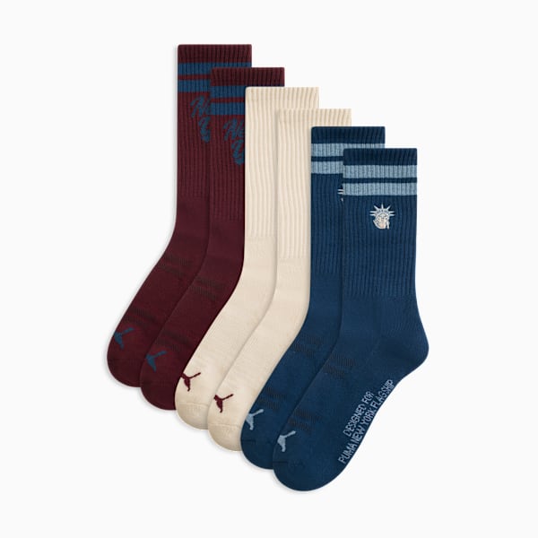 3PK Mens 1/2 Terry Crew Men, NAVY, extralarge