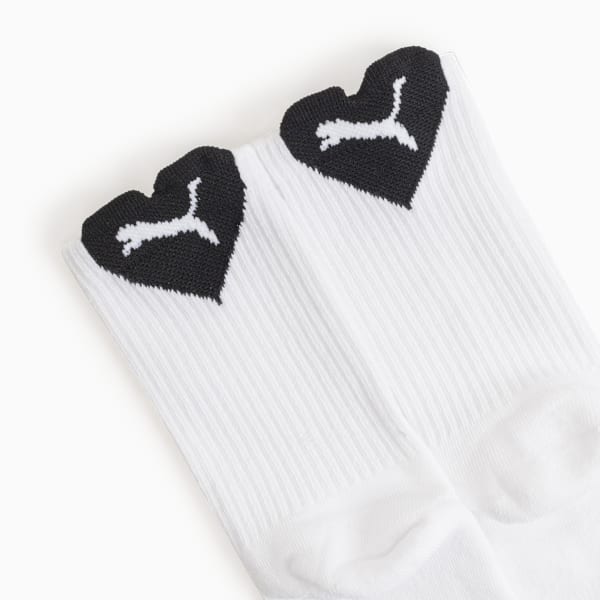 1PK Womens 1/2 Terry Low Cre Women, WHITE / BLACK, extralarge