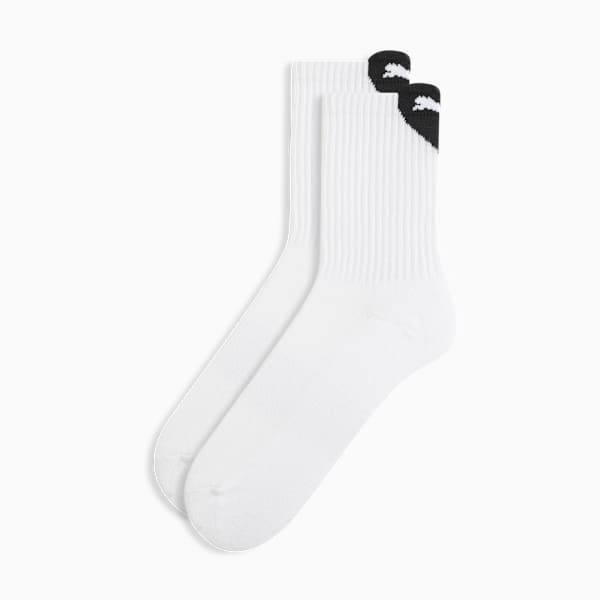 1PK Womens 1/2 Terry Low Cre Women, WHITE / BLACK, extralarge