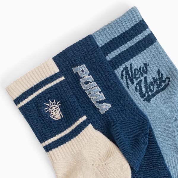 NYC Women's Low Crew Socks (3 Pairs), CREAM, extralarge