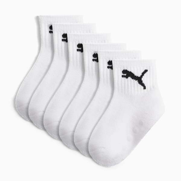 3PK Toddler 1/2 Terry QTR CR Toddlers, WHITE / BLACK, extralarge