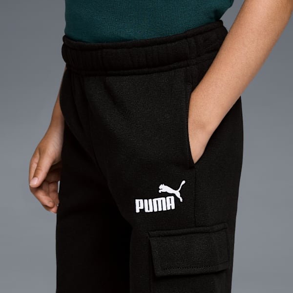 Short cargo en molleton Basic Essentials Enfant et adolescent, PUMA BLACK, extralarge