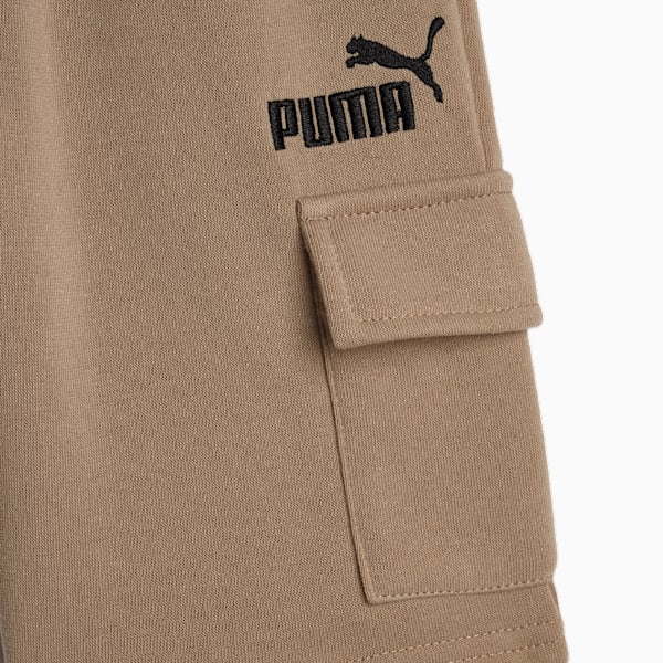 Basic Essentials Big Kids' Fleece Cargo Shorts, ICE COFFEE, extralarge