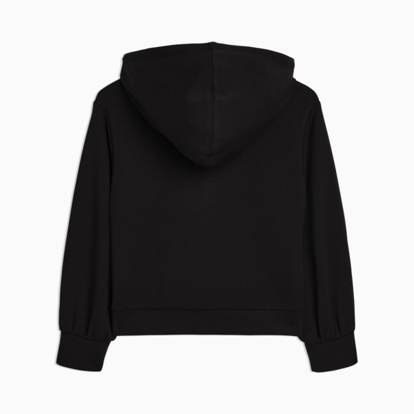 Bow Society Big Kids' Quarter-Zip Hoodie, PUMA BLACK, extralarge