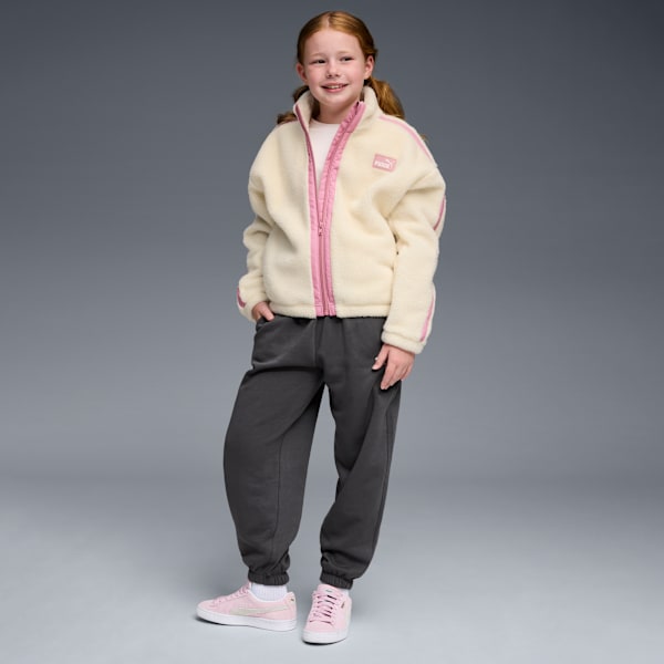 Pants de tejido polar de cintura alta Class Pack para niños grandes, DUSKY GREY, extralarge