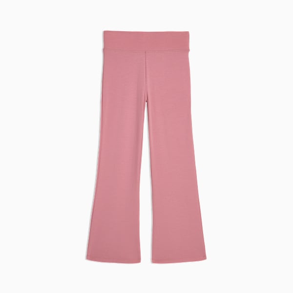 Class Pack Big Kids' High Waist Flared Leggings, POISED PINK, extralarge