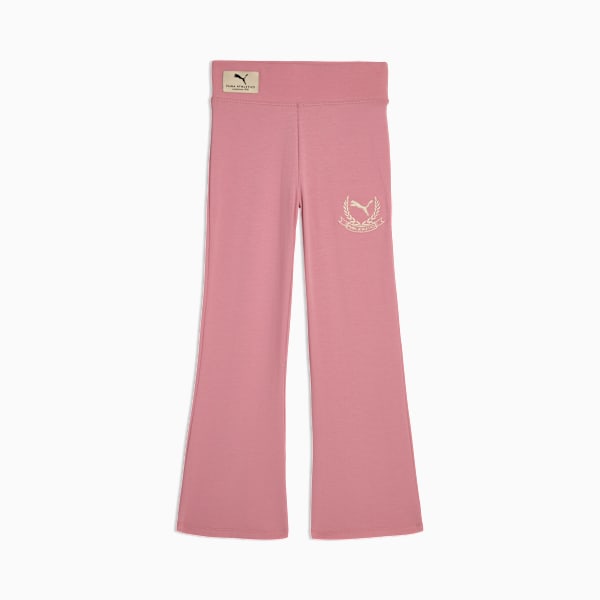 Class Pack Big Kids' High Waist Flared Leggings, POISED PINK, extralarge