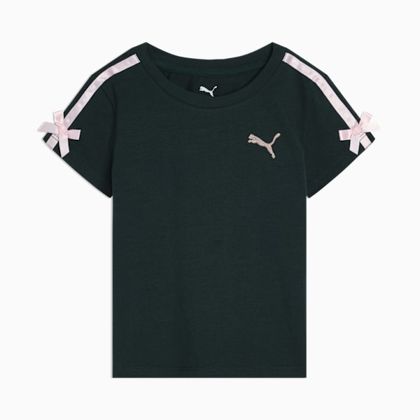 Bow Society Little Kids' Baby Tee, GREEN TERRAIN, extralarge