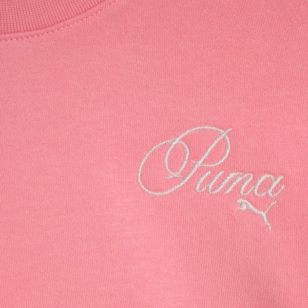 Sudadera de tejido polar con cuello redondo Bow Society para niños pequeños, PINKSCAPE, extralarge
