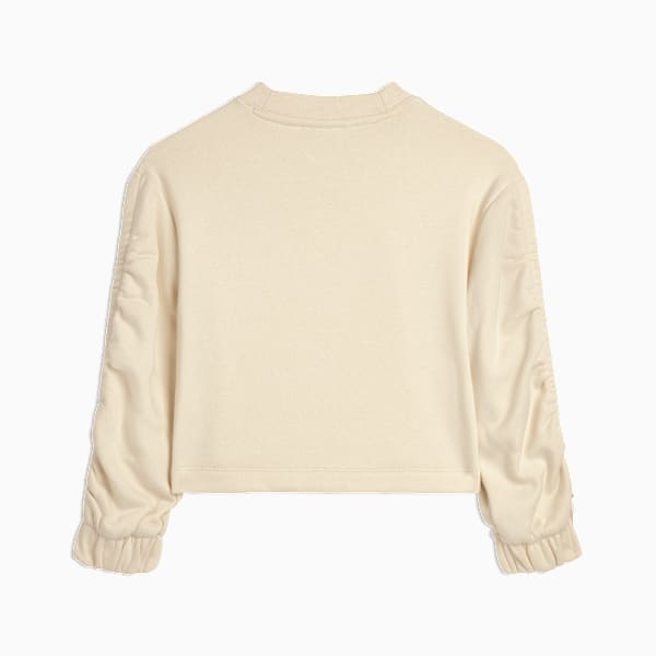 Sudadera de tejido polar con cuello redondo Bow Society para niños grandes, ALPINE SNOW, extralarge