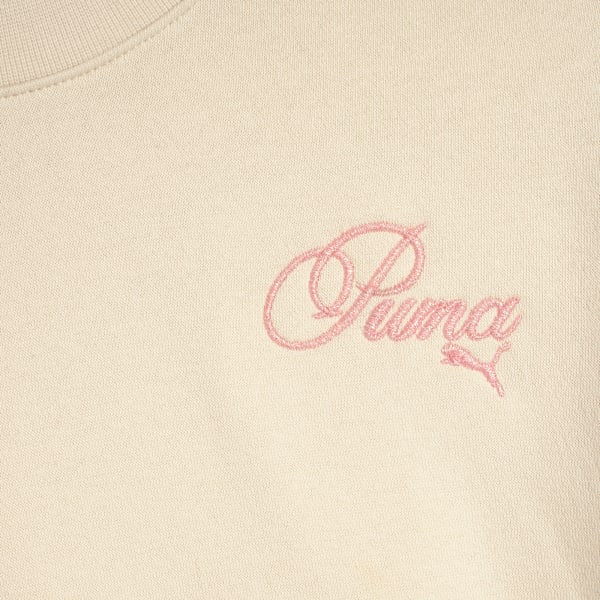 Sudadera de tejido polar con cuello redondo Bow Society para niños grandes, ALPINE SNOW, extralarge