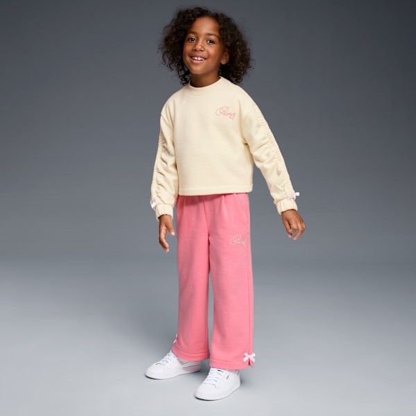 Bow Society Big Kids' Fleece Crewneck Sweatshirt, ALPINE SNOW, extralarge