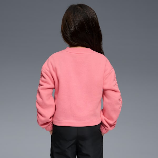 Bow Society Big Kids' Fleece Crewneck Sweatshirt, PINKSCAPE, extralarge