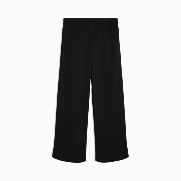 Bow Society Big Kids' Wide Leg Fleece Pants, PUMA BLACK, extralarge