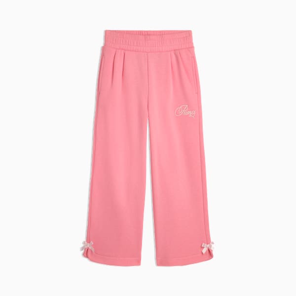 Pantalon en molleton à jambes larges Bow Society Enfant, PINKSCAPE, extralarge