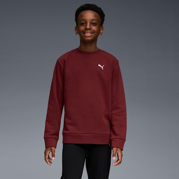 Sudadera de tejido polar con cuello redondo Class Pack para niños grandes, RUBY SHIMMER, extralarge