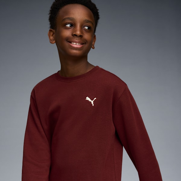 Sudadera de tejido polar con cuello redondo Class Pack para niños grandes, RUBY SHIMMER, extralarge