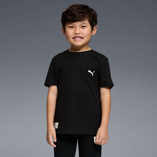 Playera con bolsillo Class Pack para niños grandes, PUMA BLACK, extralarge
