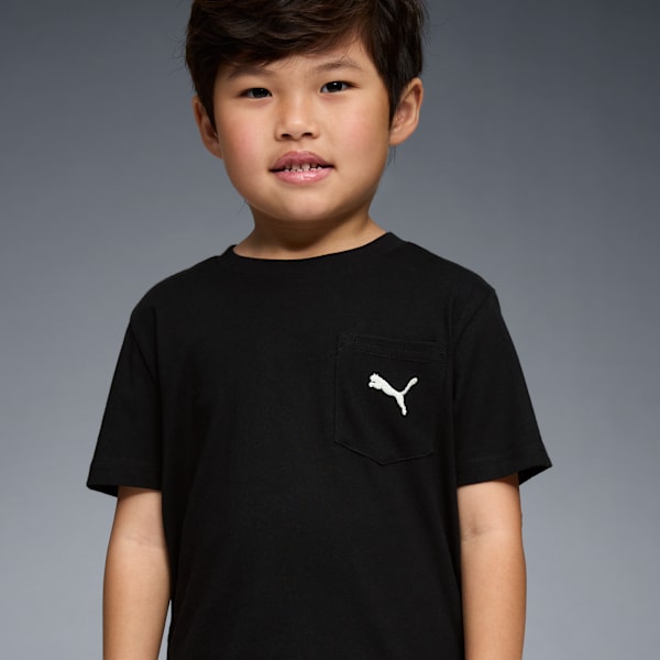 Playera con bolsillo Class Pack para niños grandes, PUMA BLACK, extralarge