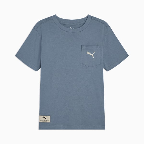 Class Pack Big Kids' Pocket Tee, COOL BLUE, extralarge