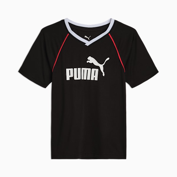 Sport Pack Big Kids' Cotton Jersey Tee, PUMA BLACK, extralarge