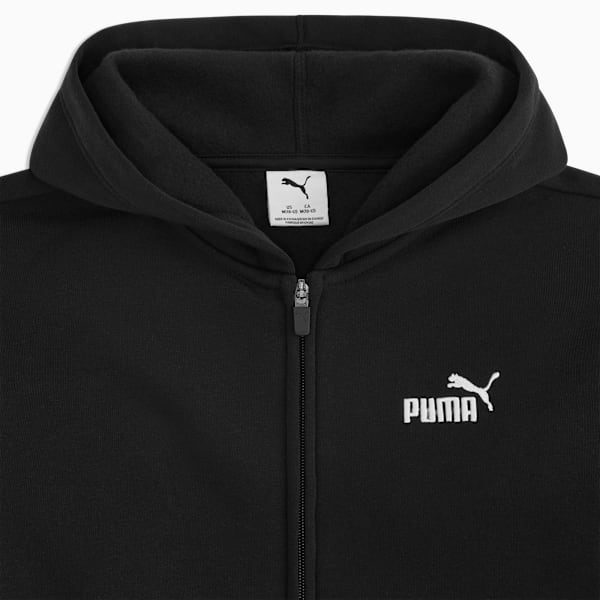 Basic Essentials Big Kids' Hoodie, PUMA BLACK, extralarge