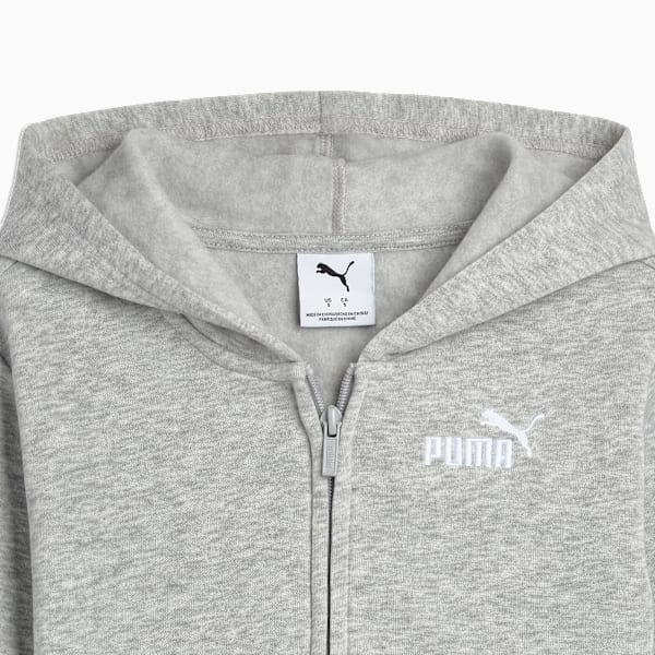Chandail à capuchon Basic Essentials Enfant et adolescent, LIGHT HEATHER GREY, extralarge