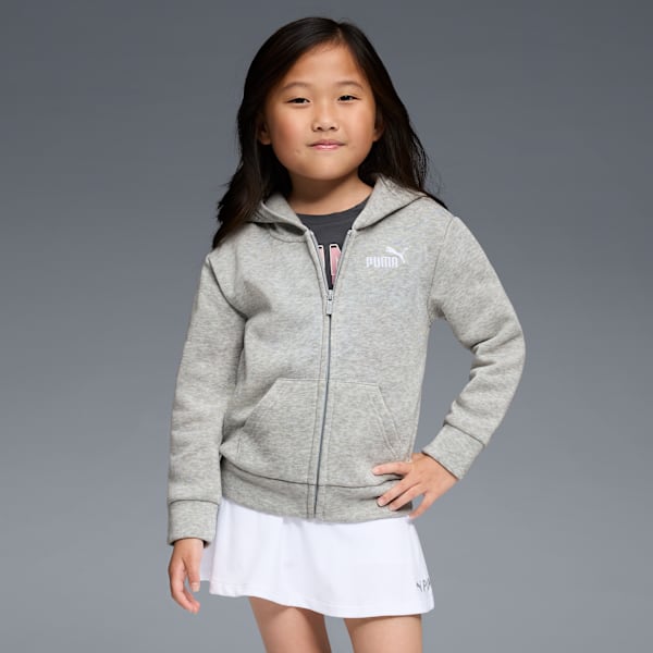 Chandail à capuchon Basic Essentials Enfant et adolescent, LIGHT HEATHER GREY, extralarge