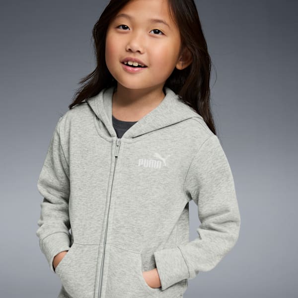 Chandail à capuchon Basic Essentials Enfant et adolescent, LIGHT HEATHER GREY, extralarge