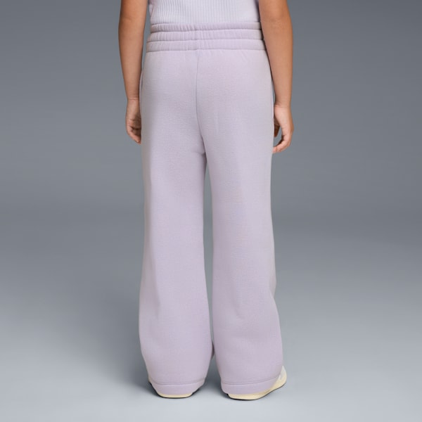 Pants de pierna ancha en tejido polar Basic Essentials para niños grandes, LILAC CRUSH, extralarge