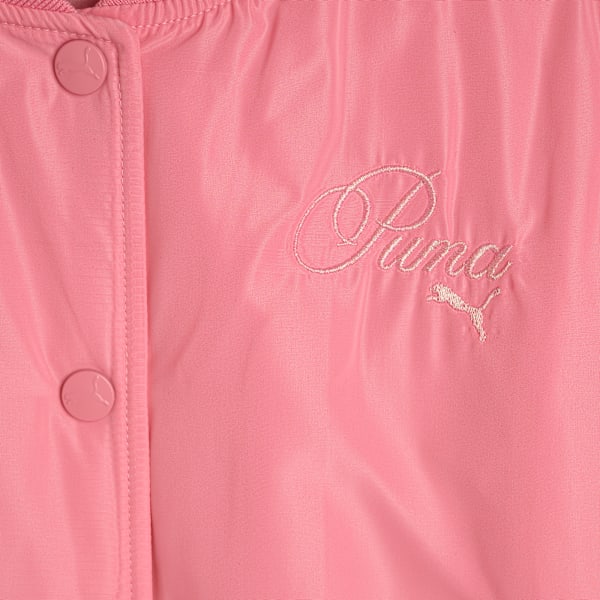 Veste aviateur en satin Enfant, PINKSCAPE, extralarge