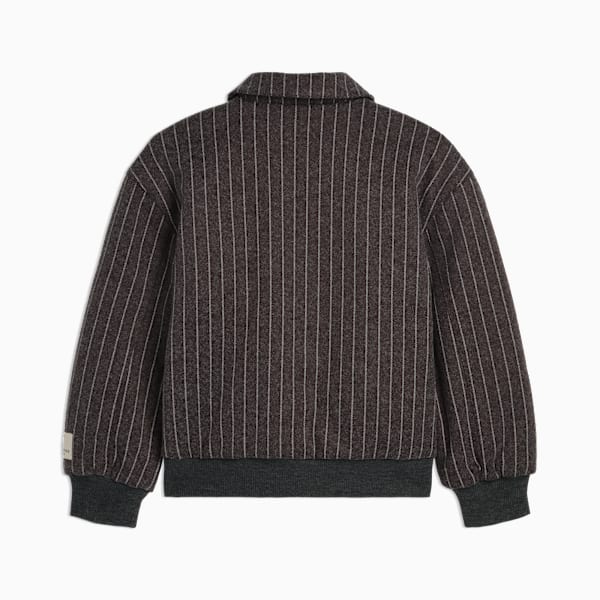 Class Pack Big Kids' Faux Wool Varsity Jacket, DUSKY GREY, extralarge