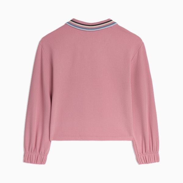 Polo en tricot gaufré Class Pack Enfant, POISED PINK, extralarge