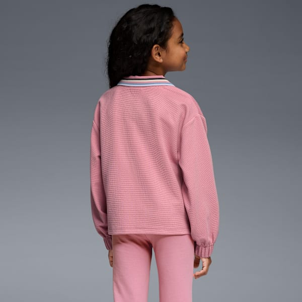 Polo en tricot gaufré Class Pack Enfant et adolescent, POISED PINK, extralarge