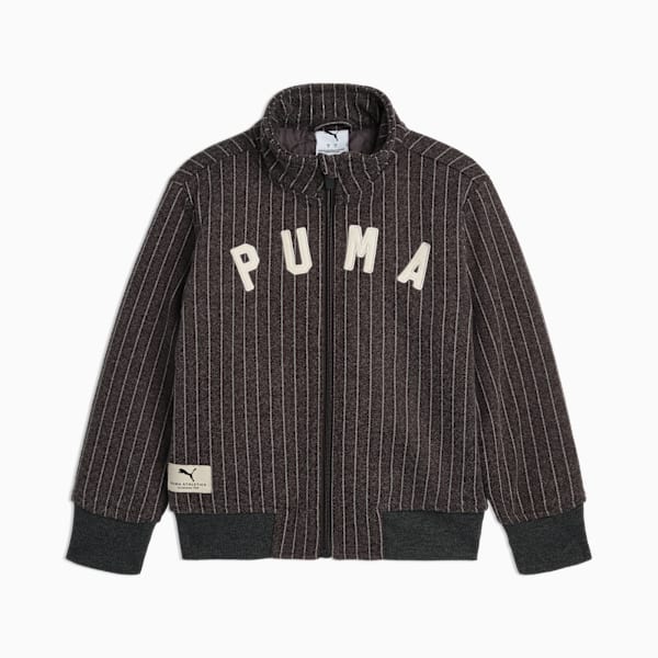 Class Pack Big Kids' Faux Wool Track Jacket, DUSKY GREY, extralarge