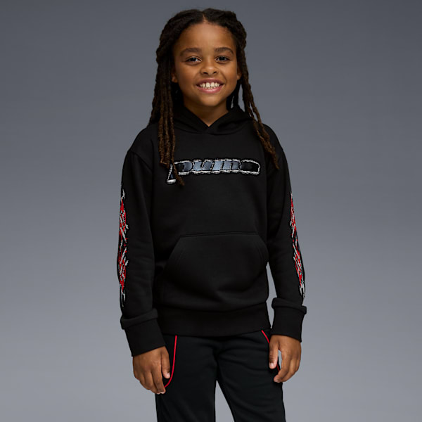 Sudadera con capucha Essentials para niños grandes, PUMA BLACK, extralarge