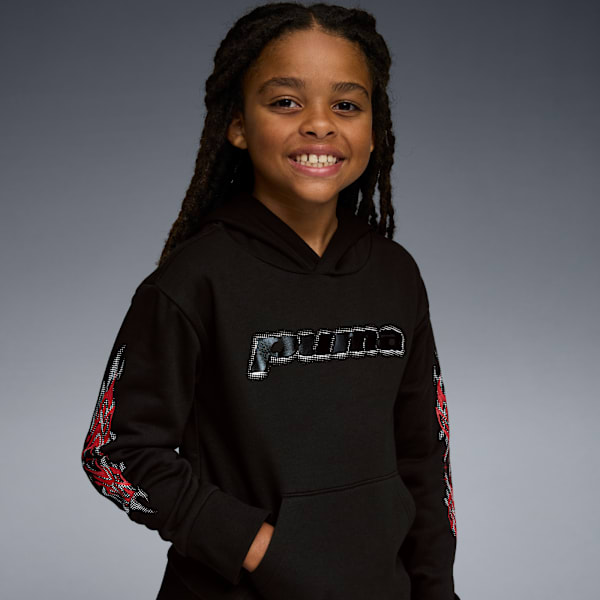 Sudadera con capucha Essentials para niños grandes, PUMA BLACK, extralarge