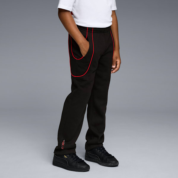 Essentials Big Kids' Fleece Pants, PUMA BLACK, extralarge