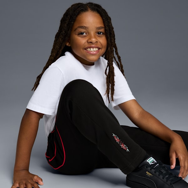 Essentials Big Kids' Fleece Pants, PUMA BLACK, extralarge