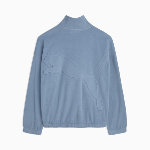 Veste gaufrée en micro-molleton Enfant, COOL BLUE, extralarge