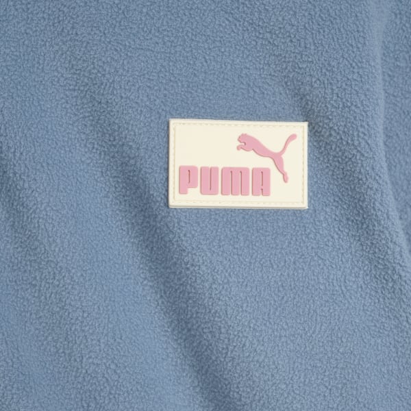 Embossed Big Kids' Microfleece Jacket, COOL BLUE, extralarge
