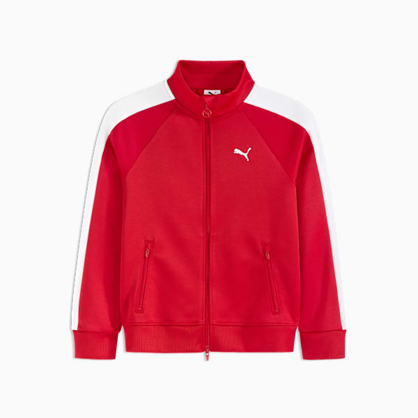 T7 Little Kids' Heavyweight Track Jacket, FOR ALL TIME RED, extralarge