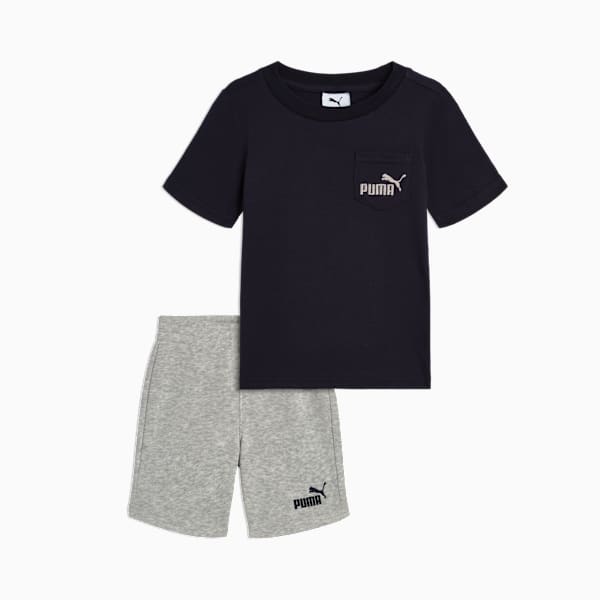 Matching Sets Toddlers' Tee and Fleece Shorts, NEW NAVY, extralarge