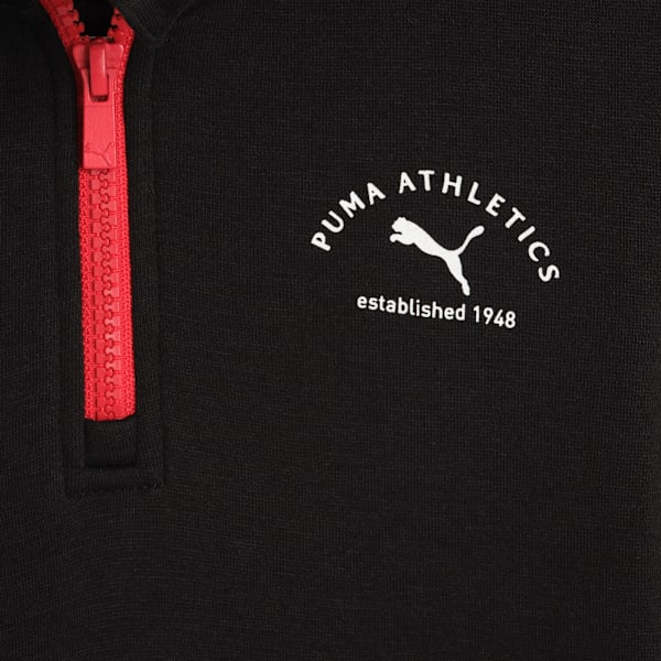 Ensembles assortis haut à fermeture éclair courte et pantalon de survêtement en molleton de coton Bébé, PUMA BLACK, extralarge