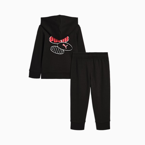 Chandail à fermeture éclair et pantalon de survêtement assortis en molleton  Bébé, PUMA BLACK, extralarge