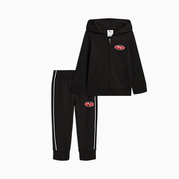 Chandail à fermeture éclair et pantalon de survêtement assortis en molleton  Bébé, PUMA BLACK, extralarge