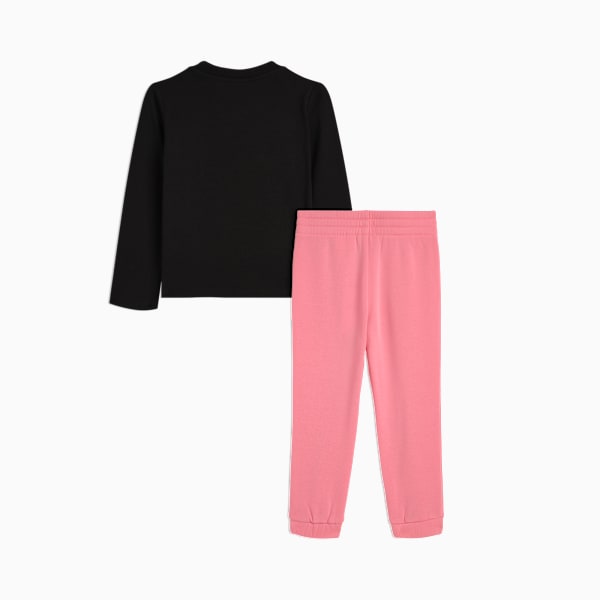 Ensembles assortis t-shirt à manches longues et pantalon de survêtement Bébé, PUMA BLACK, extralarge