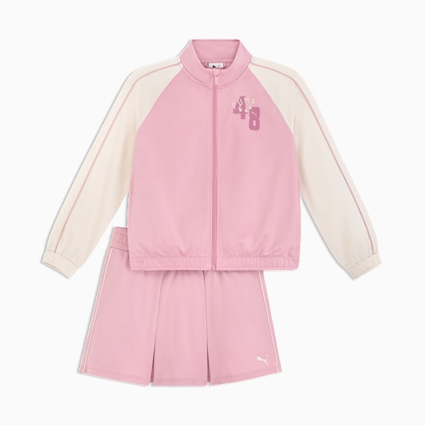 Matching Sets Toddlers' Track Jacket and Skort, POISED PINK, extralarge