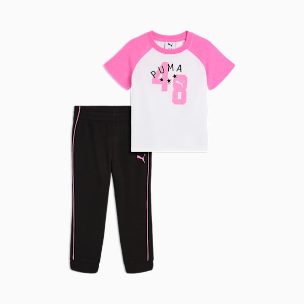 Ensembles assortis t-shirt et pantalon de survêtement en molleton Bébé, PUMA WHITE, extralarge